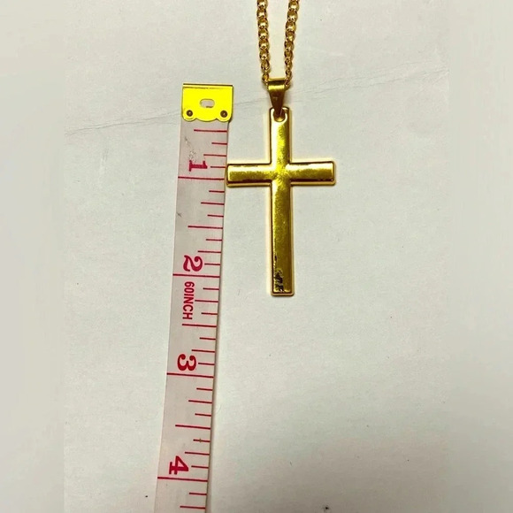 FREE With  Purchase - Gold Cross Necklace - ✝️💛 - Picture 2 of 5